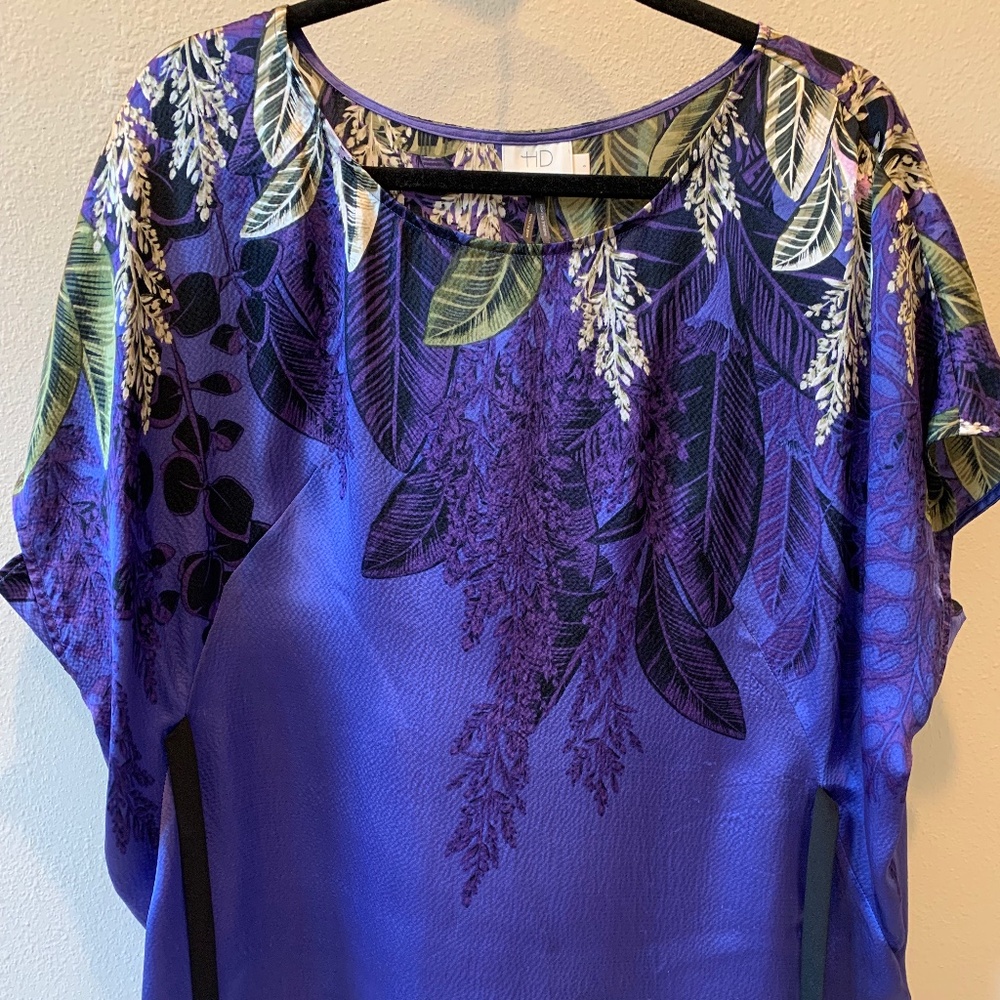 Anthropology Silk Wisteria Blouse